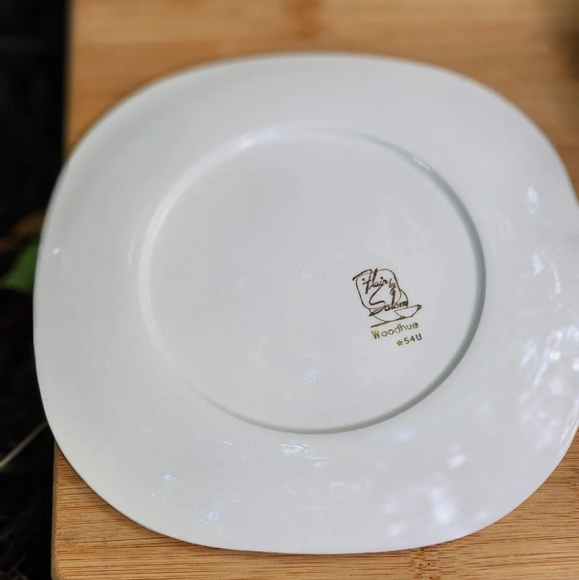 3 sets vntg 60s Flair by Salem cups and saucers USA 🇺🇸 Woodhue Pattern - Picture 5 of 5